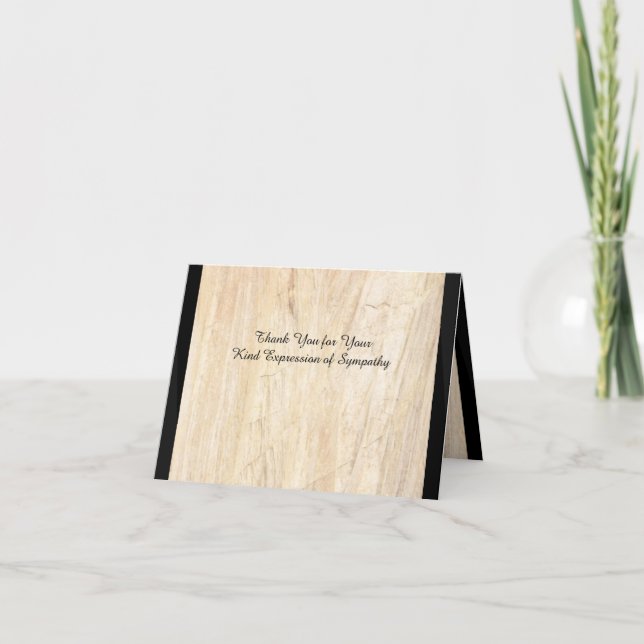 Tarjeta De Agradecimiento Gracias por tu amable expresión de solidaridad (Anverso)