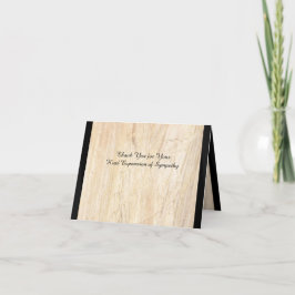 Tarjeta De Agradecimiento Gracias por tu amable expresión de solidaridad