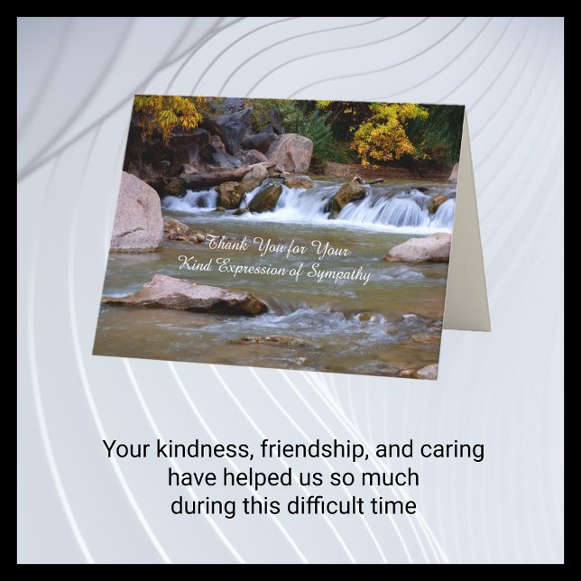 Tarjeta De Agradecimiento Gracias por tu amable expresión de solidaridad (Subido por el creador)