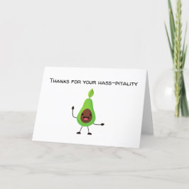 Tarjeta De Agradecimiento Gracias por tu haas-pitality