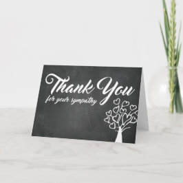 Tarjeta De Agradecimiento Gracias por tu simpatía | Árbol de cartón