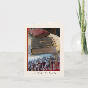 Tarjeta De Agradecimiento Gracias por tu simpatía, Biblia de época
