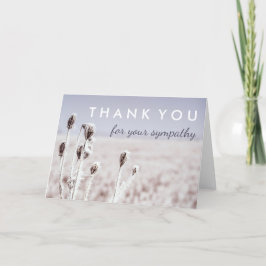Tarjeta De Agradecimiento Gracias por tu simpatía | Invierno