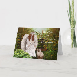 Tarjeta De Agradecimiento Gracias por tus expresiones de solidaridad