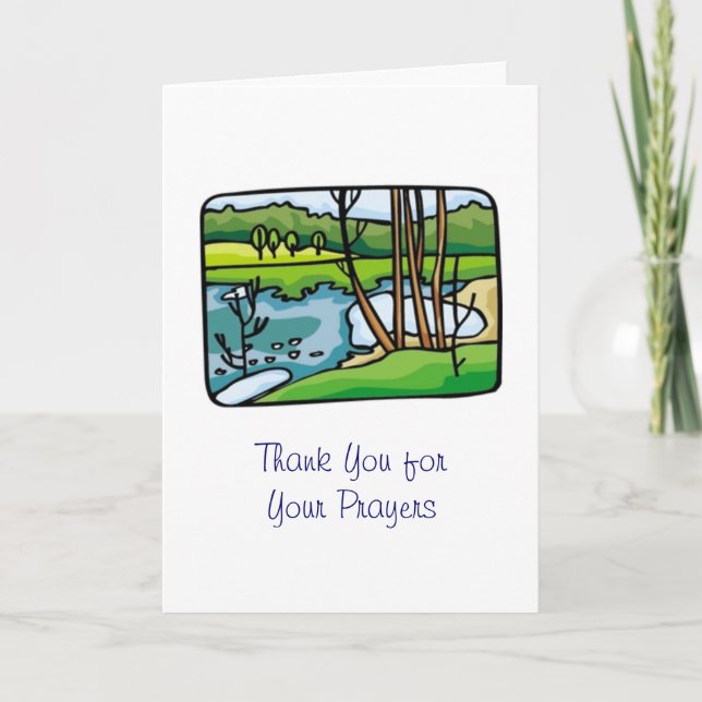 Tarjeta De Agradecimiento Gracias por tus oraciones (Anverso)