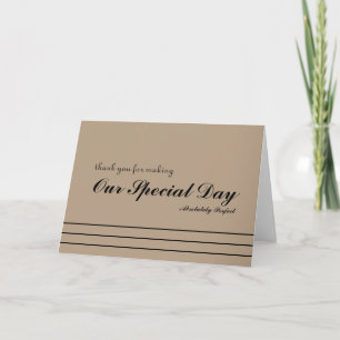Tarjeta De Agradecimiento Gracias por un día especial