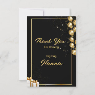 Tarjeta De Agradecimiento Gracias Por Venir