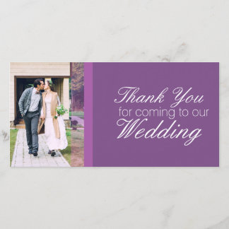 Tarjeta De Agradecimiento Gracias por venir a nuestra boda personalizada