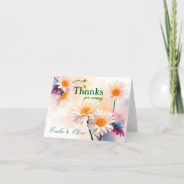 Tarjeta De Agradecimiento Gracias por venir y su nombre