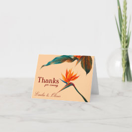 Tarjeta De Agradecimiento Gracias por venir y su nombre