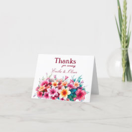 Tarjeta De Agradecimiento Gracias por venir y su nombre