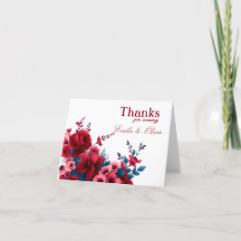 Tarjeta De Agradecimiento Gracias por venir y su nombre