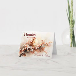 Tarjeta De Agradecimiento Gracias por venir y su nombre