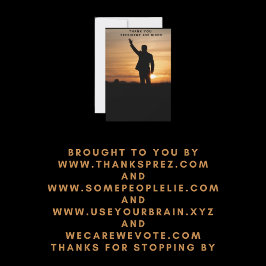 Tarjeta De Agradecimiento Gracias Presidente Joe Biden