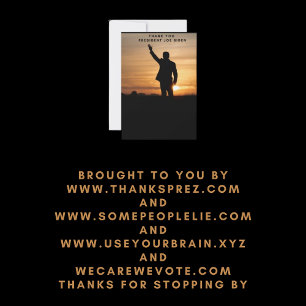 Tarjeta De Agradecimiento Gracias Presidente Joe Biden