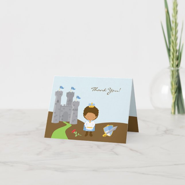Tarjeta De Agradecimiento Gracias, Prince Folded Card (Anverso)