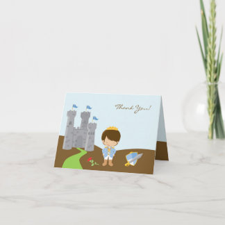 Tarjeta De Agradecimiento Gracias príncipe Folded Card