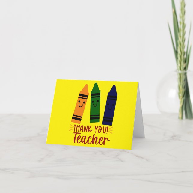 Tarjeta De Agradecimiento Gracias Profesor (Anverso)