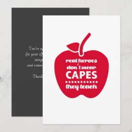 Tarjeta De Agradecimiento Gracias, Profesor. Cita docente | Apple