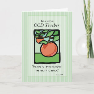 Tarjeta De Agradecimiento Gracias profesor de CCD, Apple
