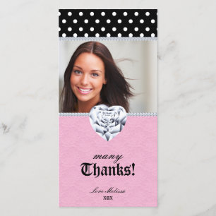 Tarjeta De Agradecimiento Gracias puntea el dulce 16 de los diamantes del
