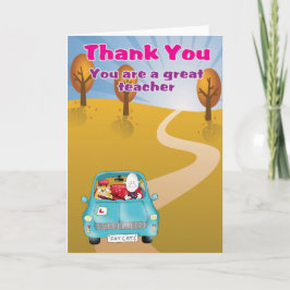 Tarjeta De Agradecimiento gracias que usted es gran profesor