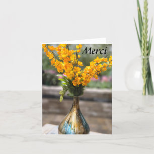 Tarjeta De Agradecimiento Gracias - ramo de flores
