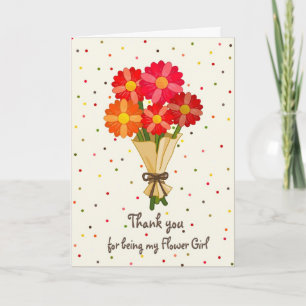 Tarjeta De Agradecimiento Gracias ramo del florista de flores