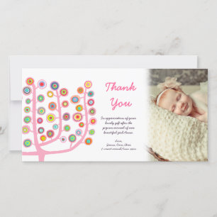 Tarjeta De Agradecimiento Gracias Recién nacido Llegada Regalo Fototarjeta