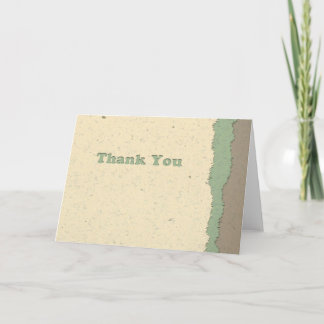 Tarjeta De Agradecimiento Gracias - Recorte de papel hecho a mano