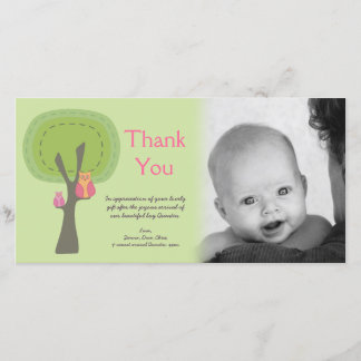 Tarjeta De Agradecimiento Gracias regalo Photocard de la llegada del recién