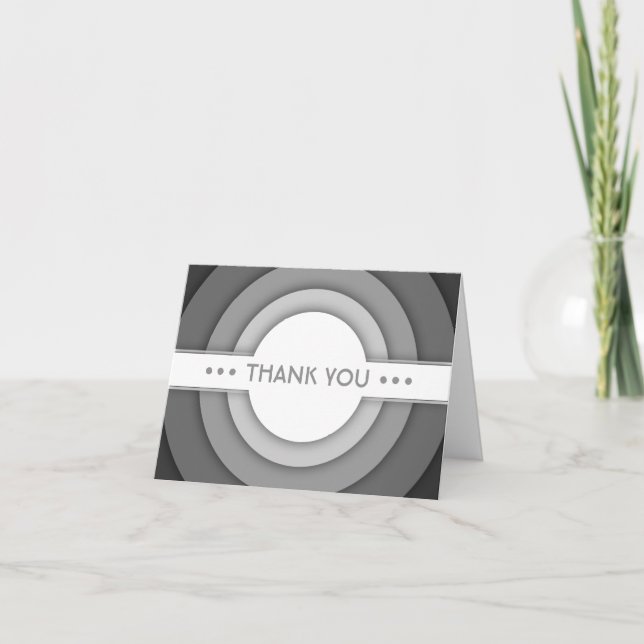 Tarjeta De Agradecimiento GRACIAS (retro) (Anverso)