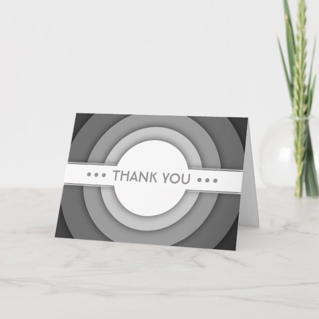 Tarjeta De Agradecimiento GRACIAS (retro) (Anverso)