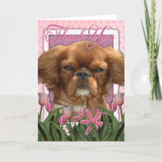 Tarjeta De Agradecimiento Gracias - Rey Charles Cavalier - Ruby