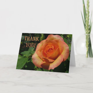 Tarjeta De Agradecimiento Gracias Rosa Peach