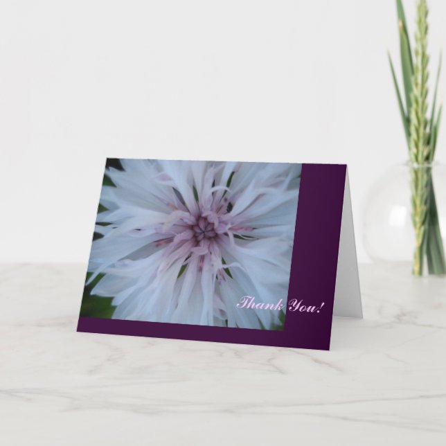 Tarjeta De Agradecimiento Gracias rosado (Anverso)