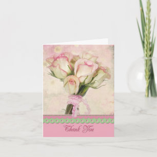 Tarjeta De Agradecimiento Gracias Rose Bouquet