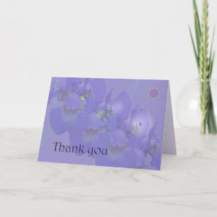 Tarjeta De Agradecimiento Gracias - Siberian Iris