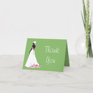 Tarjeta De Agradecimiento Gracias, Silhouette Bride