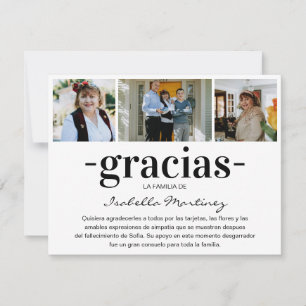 Tarjeta De Agradecimiento Gracias Simpatia   Fotocollage de simpatía en espa