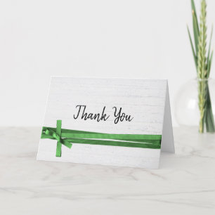 Tarjeta De Agradecimiento Gracias Sobre Madera Blanqueada