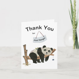Tarjeta De Agradecimiento Gracias sólo Hangin' Card - Adiela Akoo