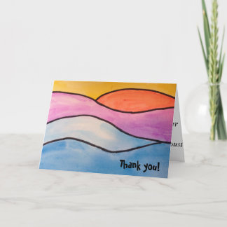 Tarjeta De Agradecimiento Gracias - Sunset Marcel Proust