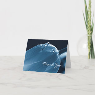 Tarjeta De Agradecimiento Gracias tarjeta, tulipán y las gotas de agua de
