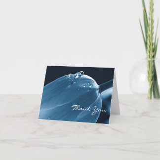 Tarjeta De Agradecimiento Gracias tarjeta, tulipán y las gotas de agua de