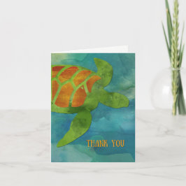 Tarjeta De Agradecimiento Gracias tortuga marina