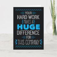 Gracias, Tu Trabajo Duro Hace Una Gran Diferencia 