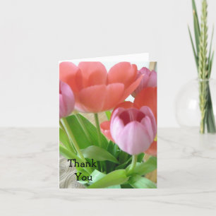Tarjeta De Agradecimiento Gracias Tulipán