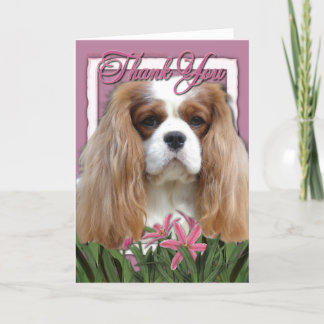 Tarjeta De Agradecimiento Gracias - Tulipanes rosados - Cavalier - Blenheim