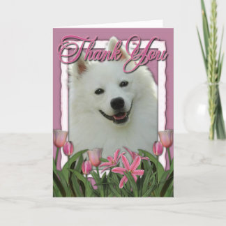 Tarjeta De Agradecimiento Gracias - Tulipanes rosados - Eskimo Americano